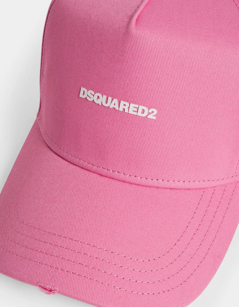 Mini Logo Baseball Cap in Pink