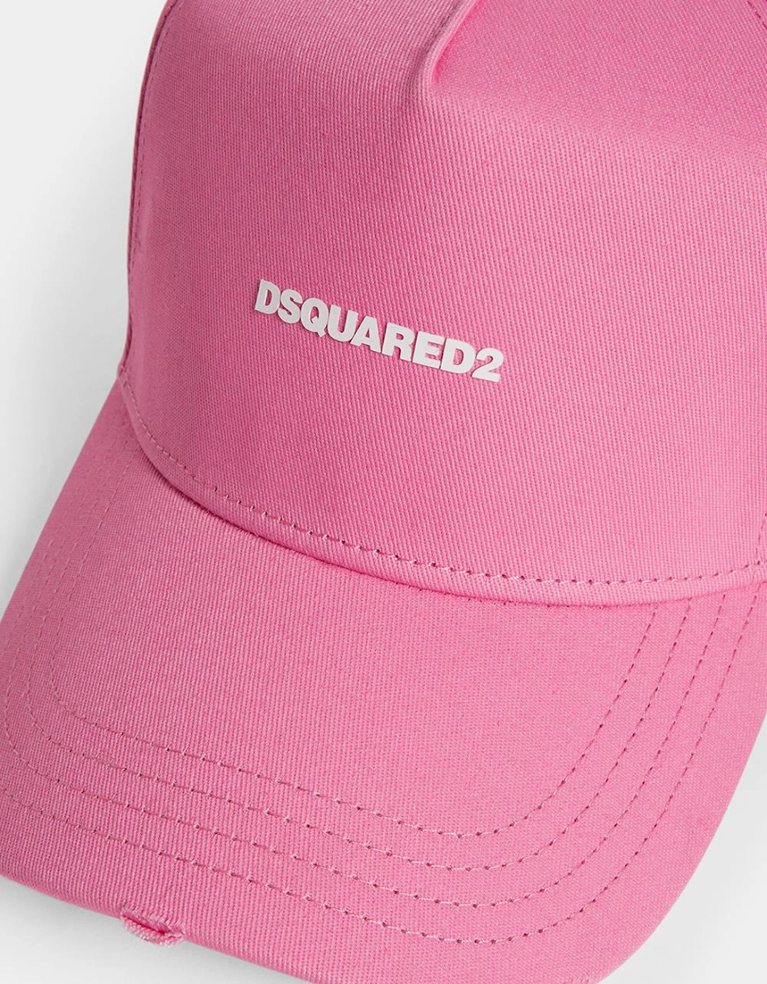 Mini Logo Baseball Cap in Pink