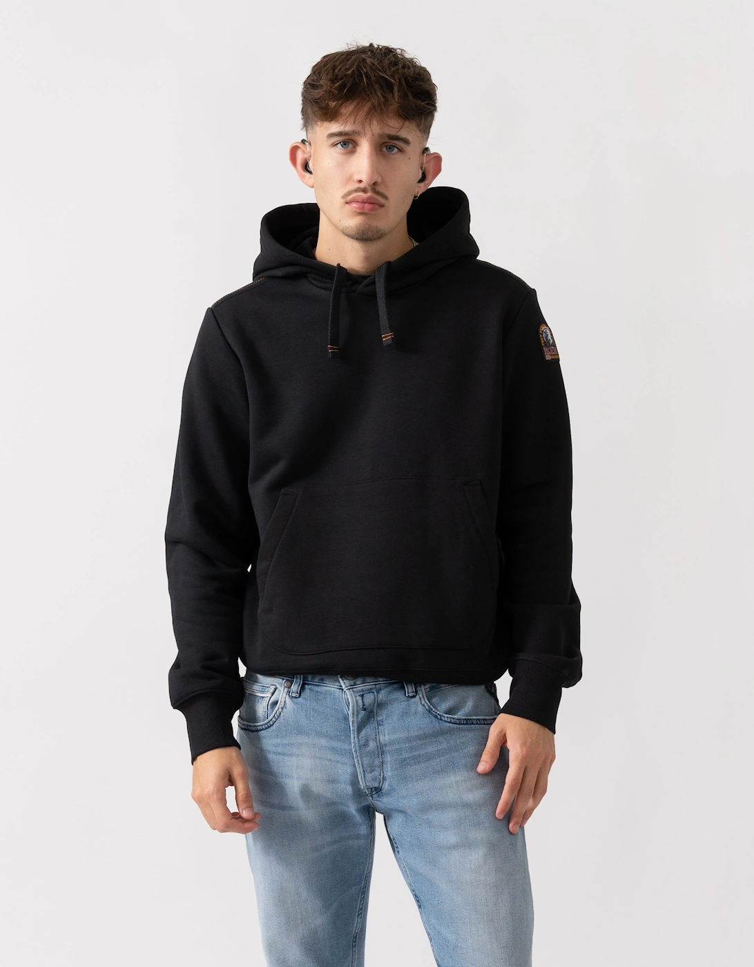 Everest Mens Hooded Sweatshirt - Black 541, 6 of 5