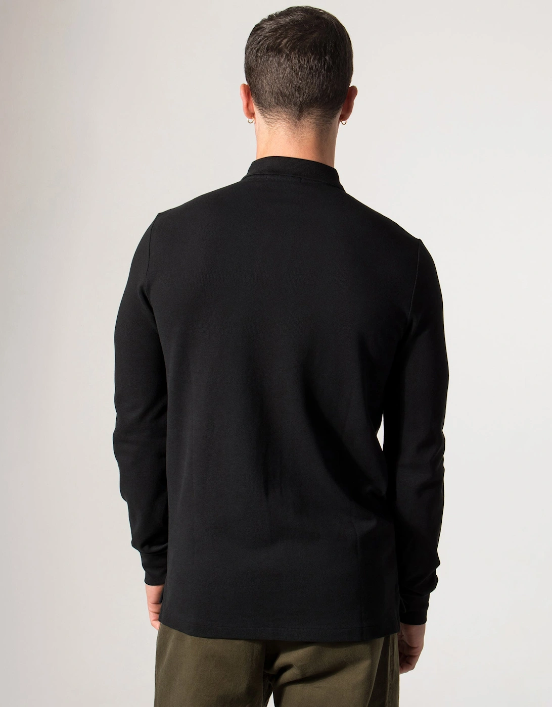 Custom Slim Fit Long Sleeve Polo Shirt