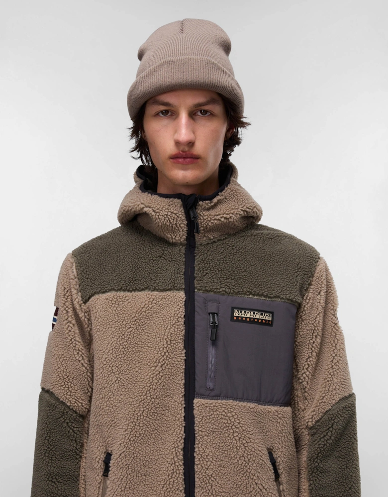 Yupik Mens Zip Through Hoodie - Colourblock MCD
