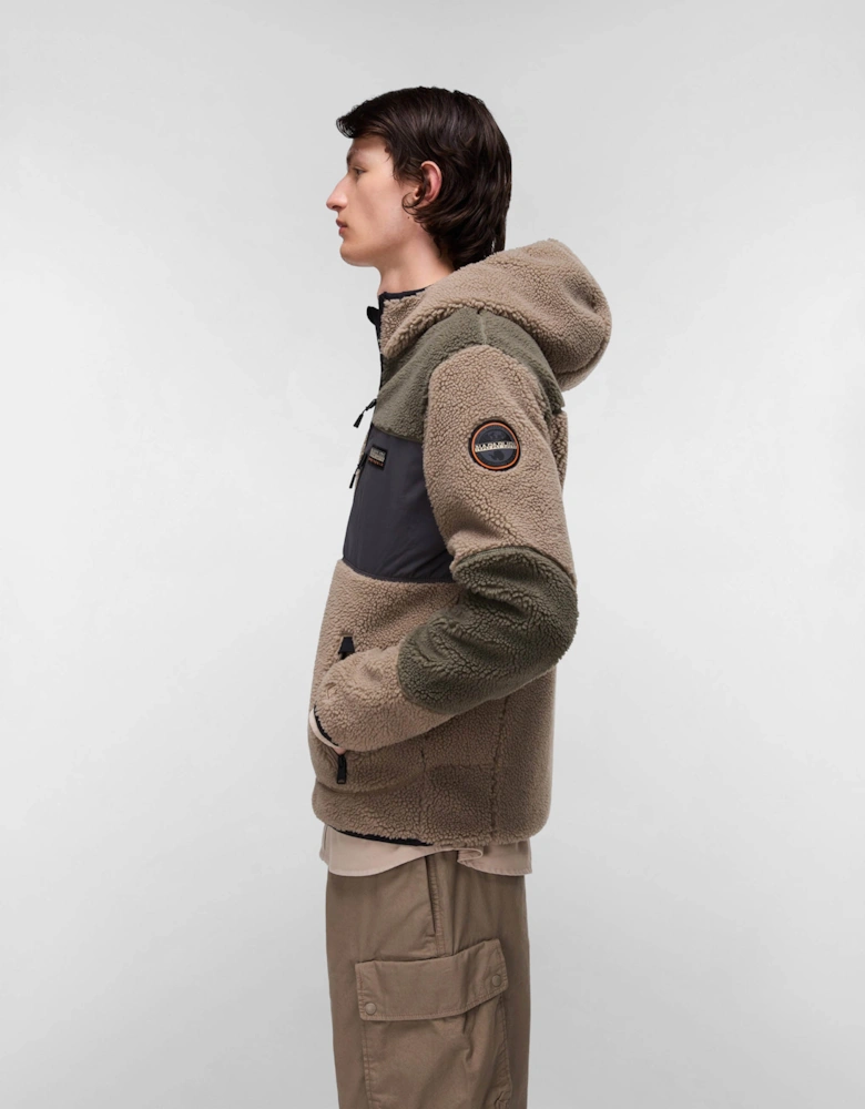 Yupik Mens Zip Through Hoodie - Colourblock MCD