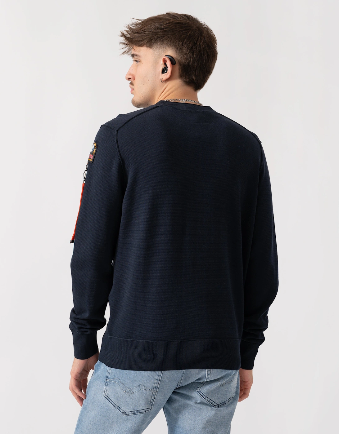 Basic Braw Mens Crew Neck Sweater - Blue Navy 316