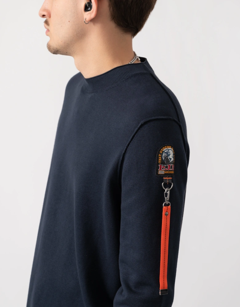 Basic Braw Mens Crew Neck Sweater - Blue Navy 316