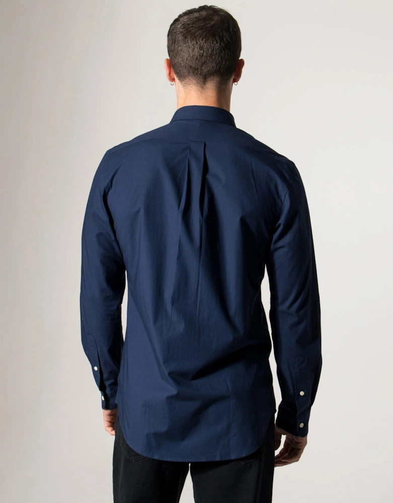Custom Slim Fit Stretch Poplin Shirt