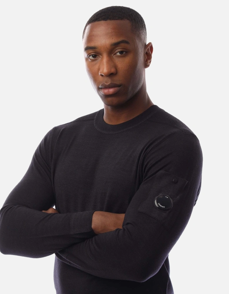 Merino Wool Lens Crewneck Sweatshirt