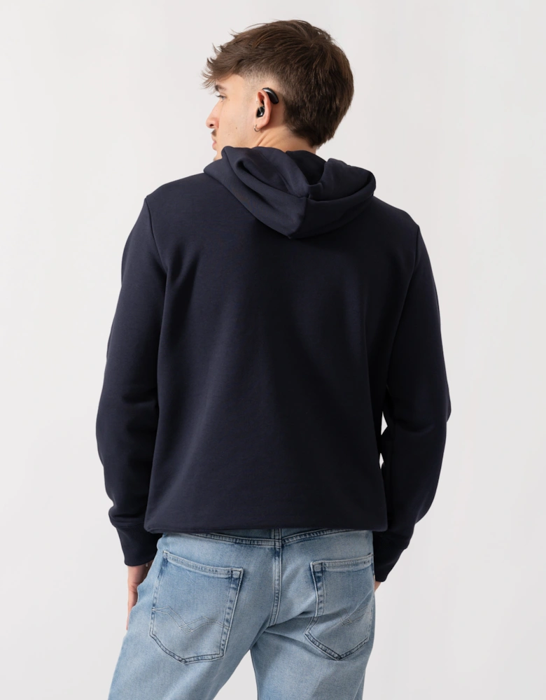 Mens G Badge Hoodie - 433 Evening Blue