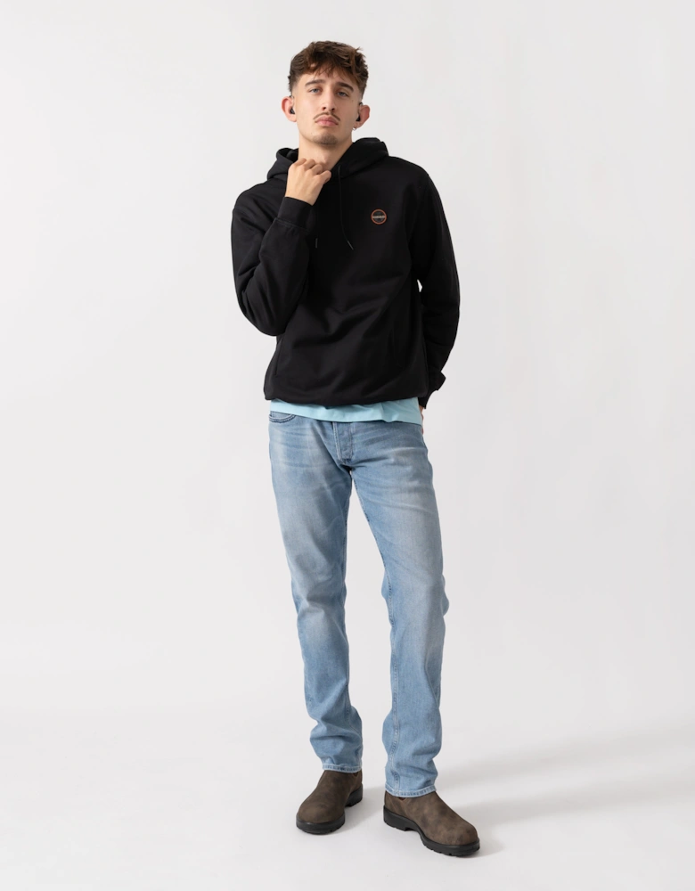 Badge Mens Hoodie - Black Beauty 941