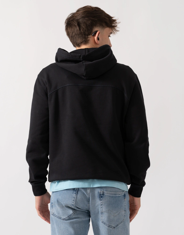 Badge Mens Hoodie - Black Beauty 941