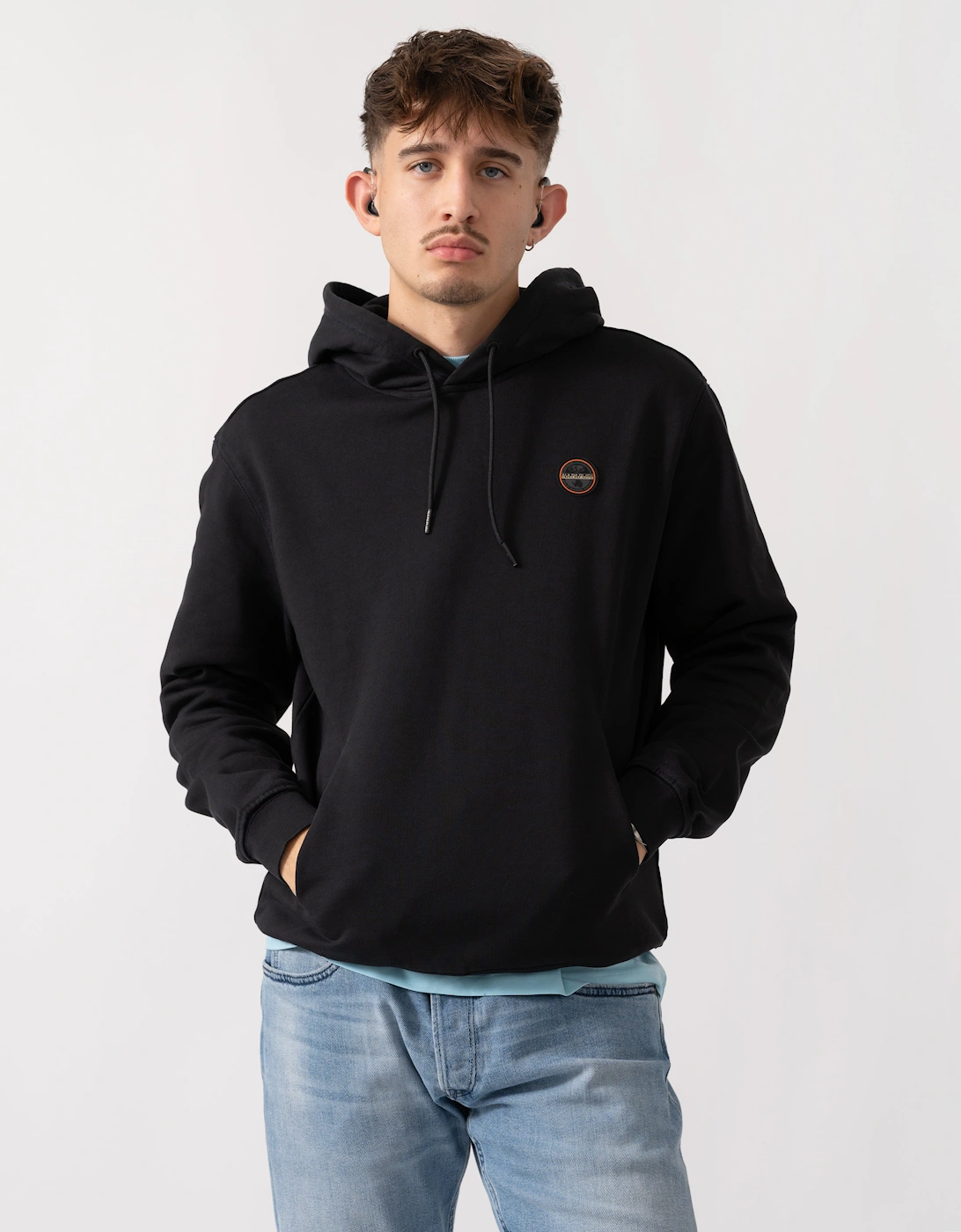 Badge Mens Hoodie - Black Beauty 941, 6 of 5