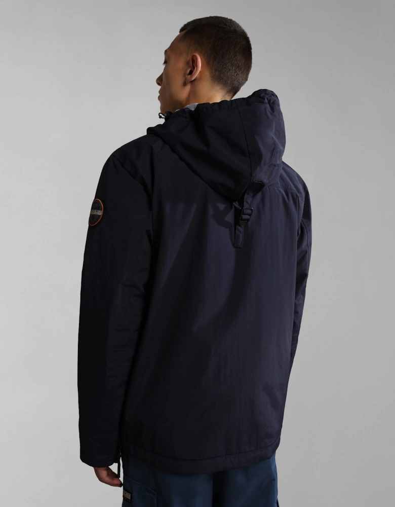 Rainforest Winter 3 Mens Hooded Anorak - Blue Marine 176