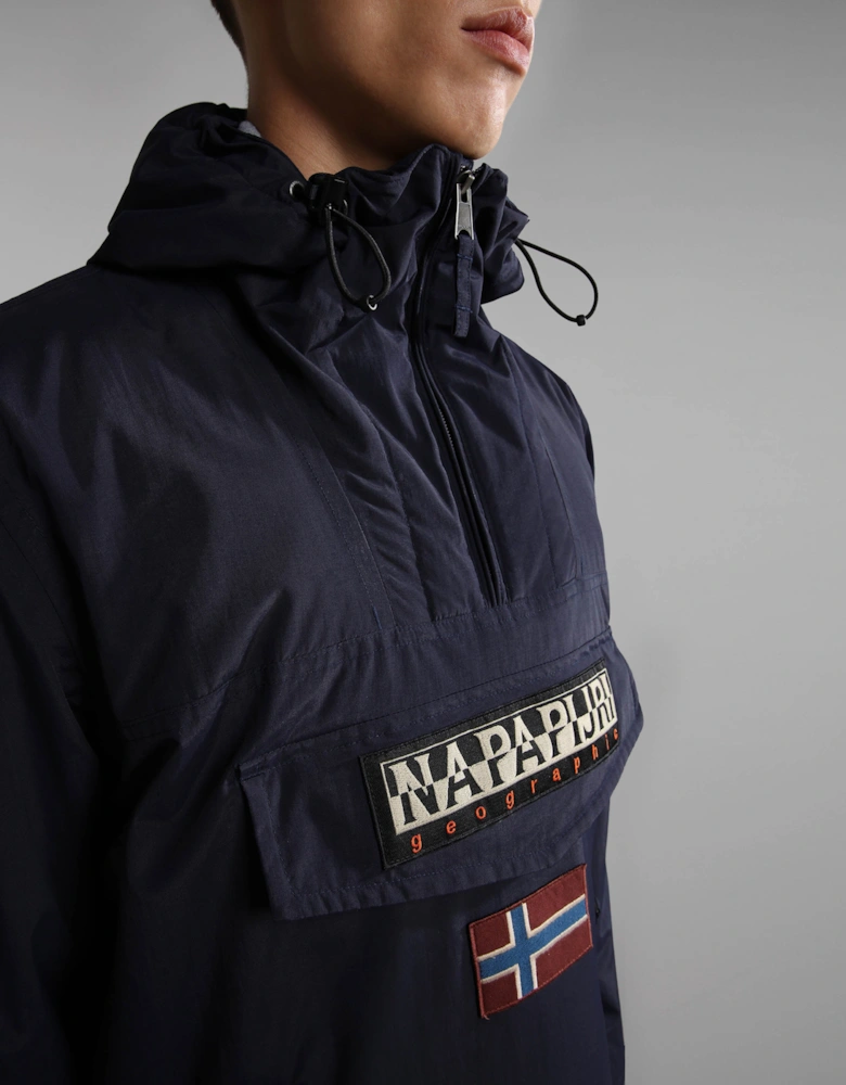 Rainforest Winter 3 Mens Hooded Anorak - Blue Marine 176