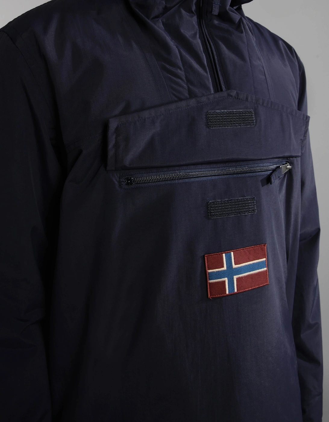 Rainforest Winter 3 Mens Hooded Anorak - Blue Marine 176