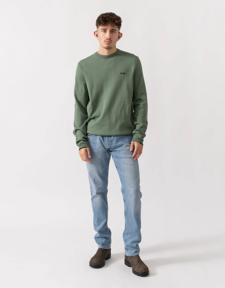 BOSS Green K_Ever-X Mens Crew Neck Jumper - Open Green 358