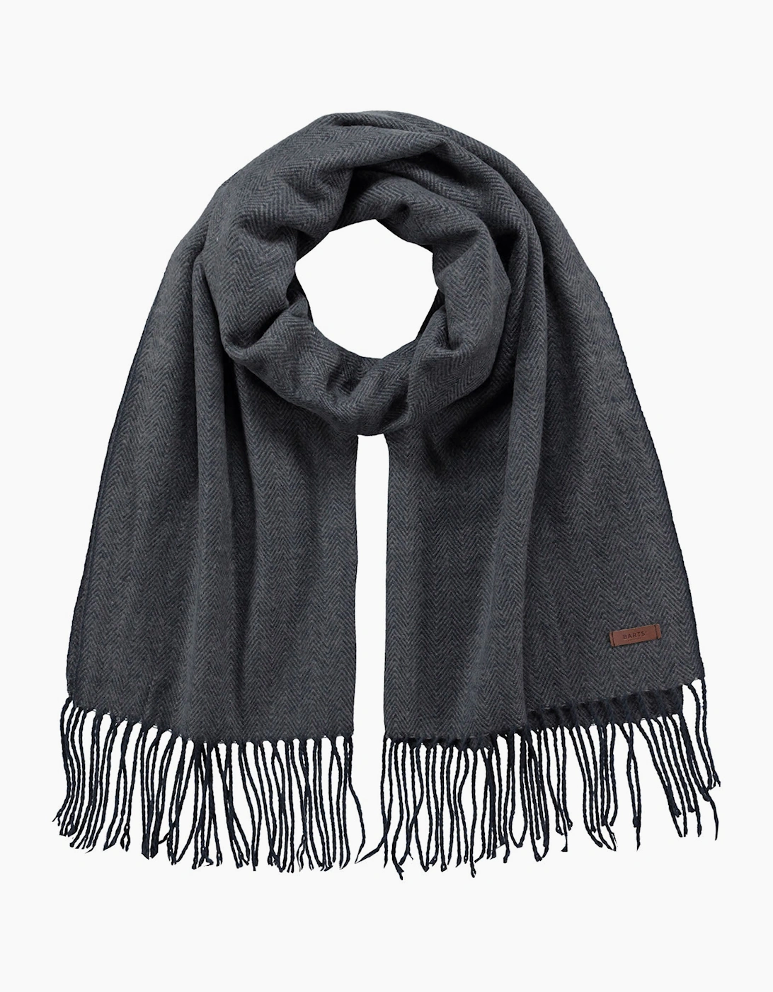 Barts Men's Barts Mens Soho Wide Herrinbone Outdoor Scarves - Navy