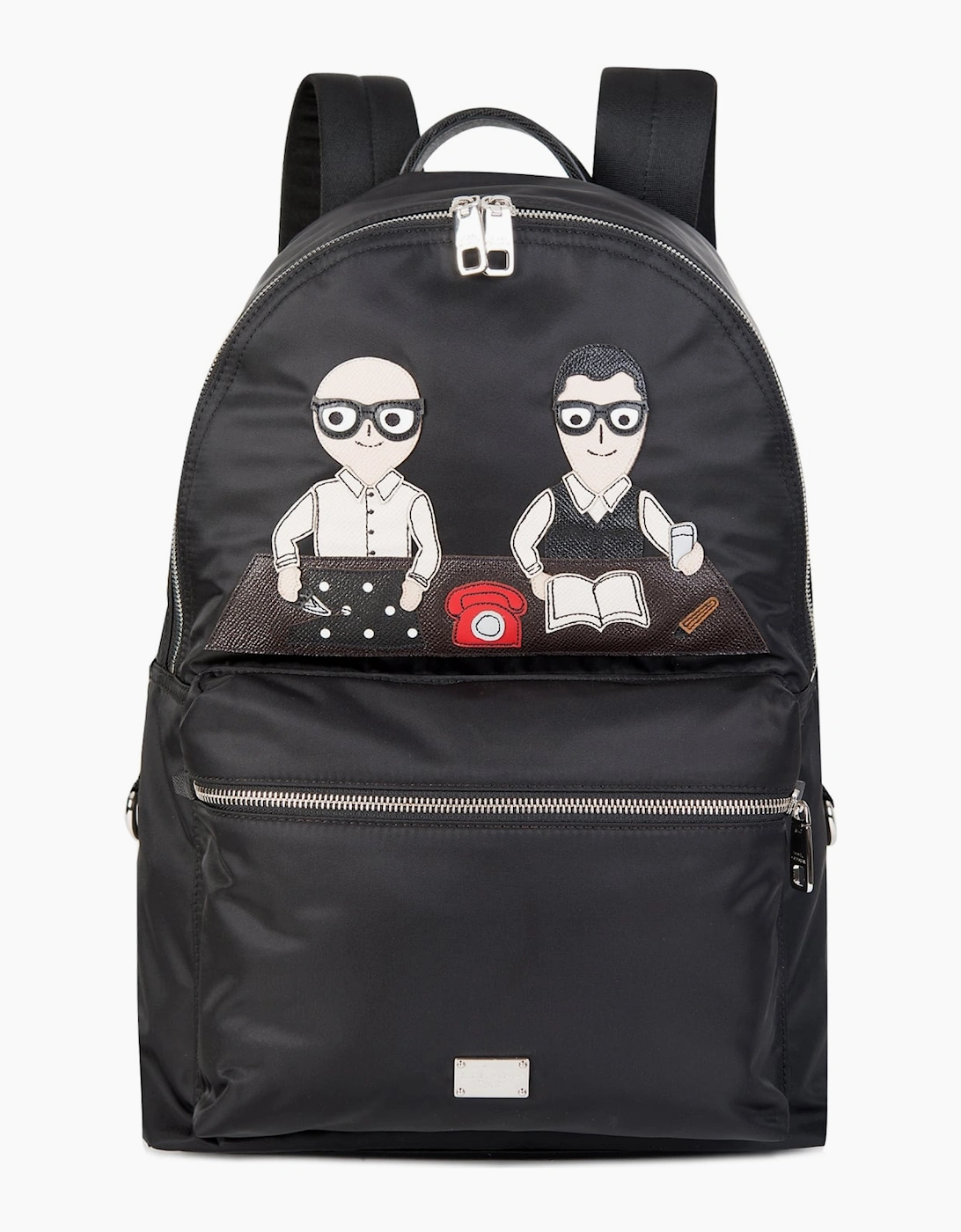 Men's Dolce & Gabbana Designers Applique Backpack Black - Size: 0