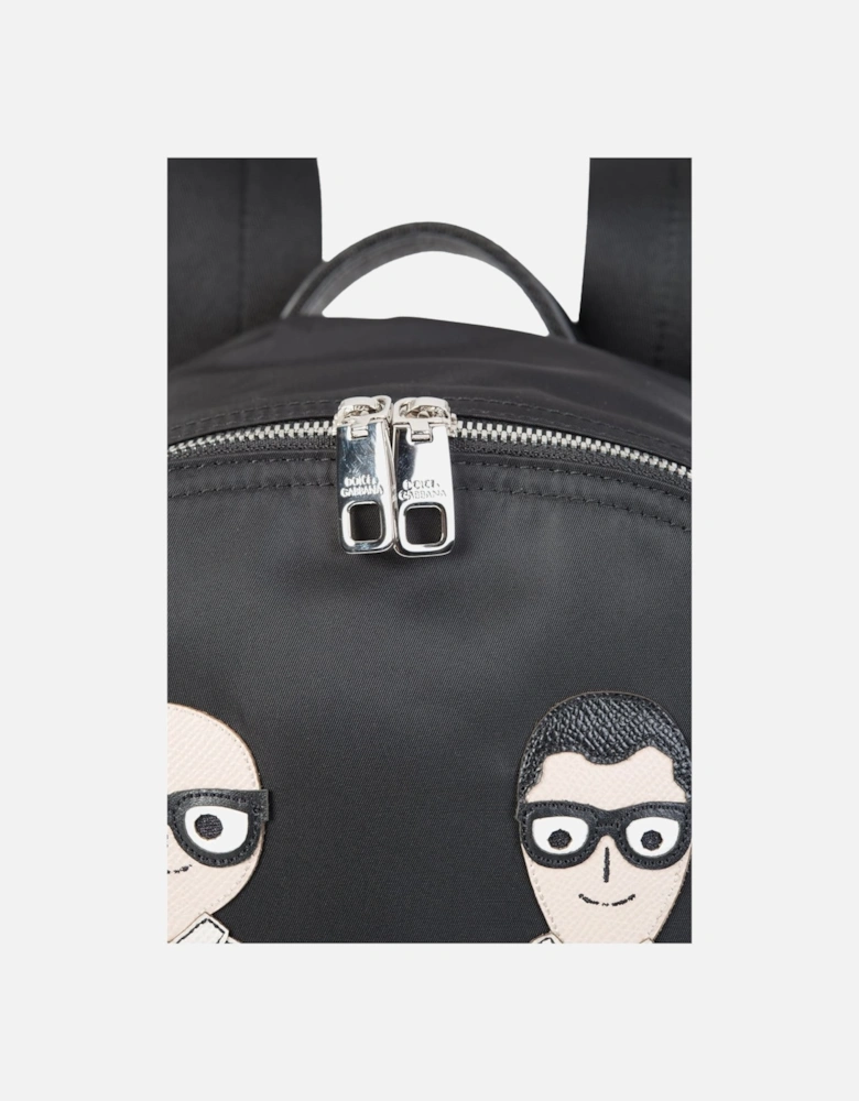Designers Applique Backpack Black