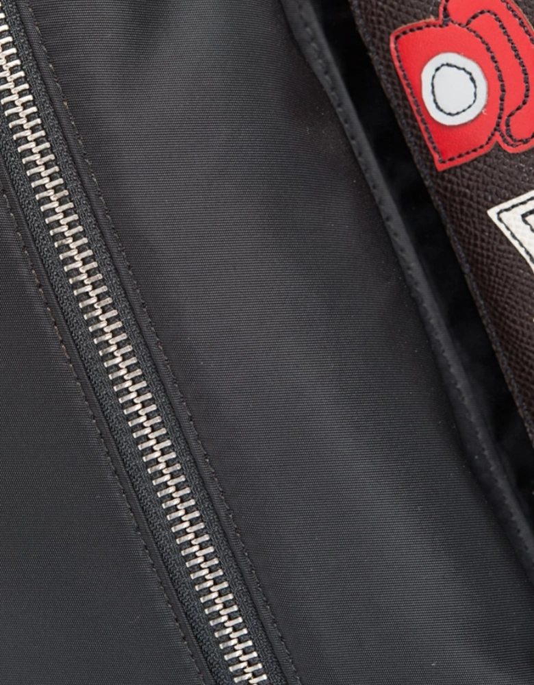 Designers Applique Backpack Black
