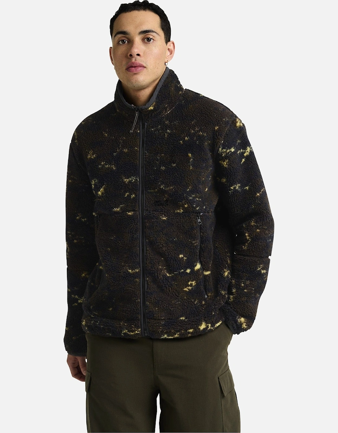 Mens Stone Lite All Over Print Full Zip Fleece, 2 of 1