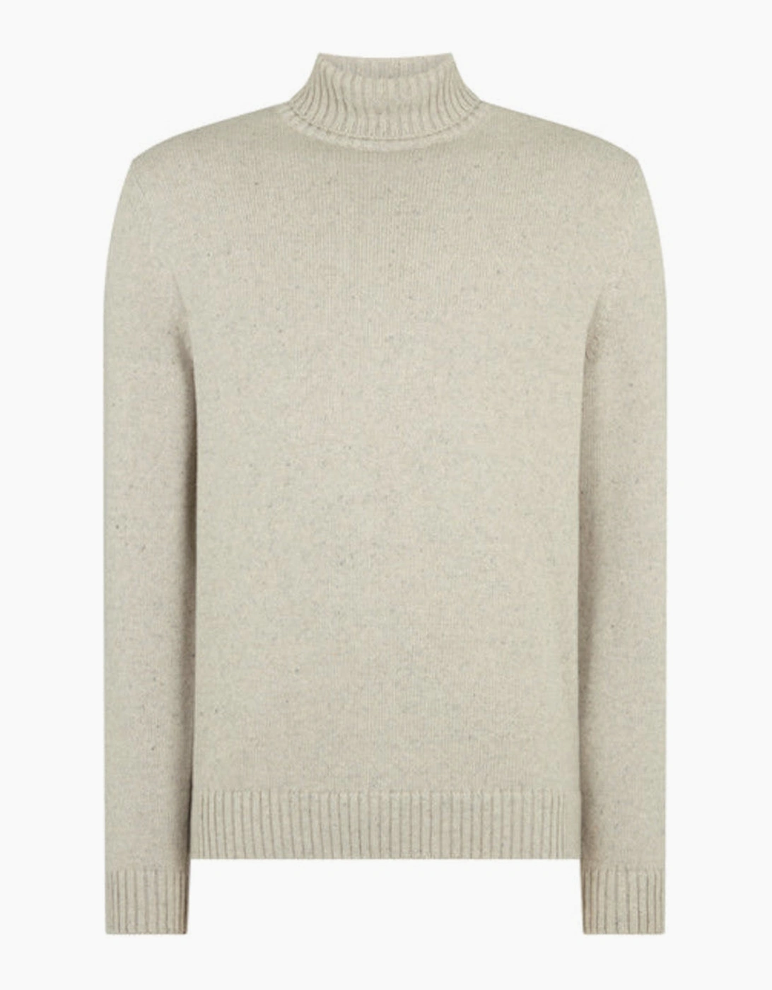 Men's Remus Uomo Chunky Roll Neck 02 Light Grey - Tan - Size: 44
