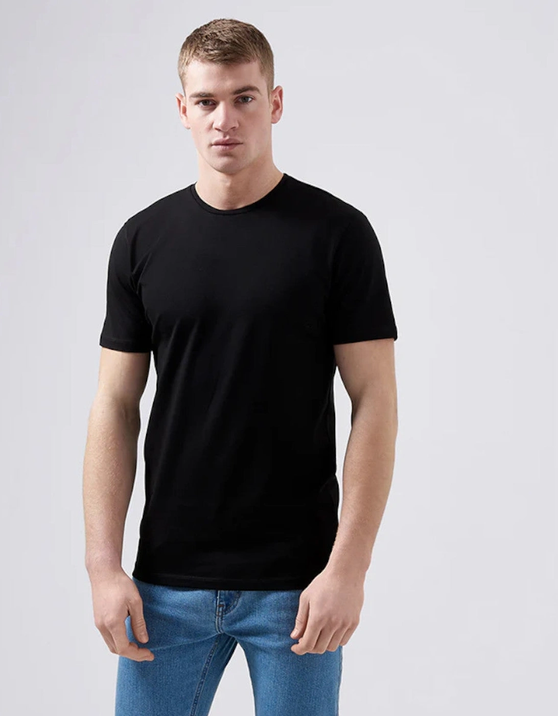 Crew Neck T-shirt A1-25 00 Black