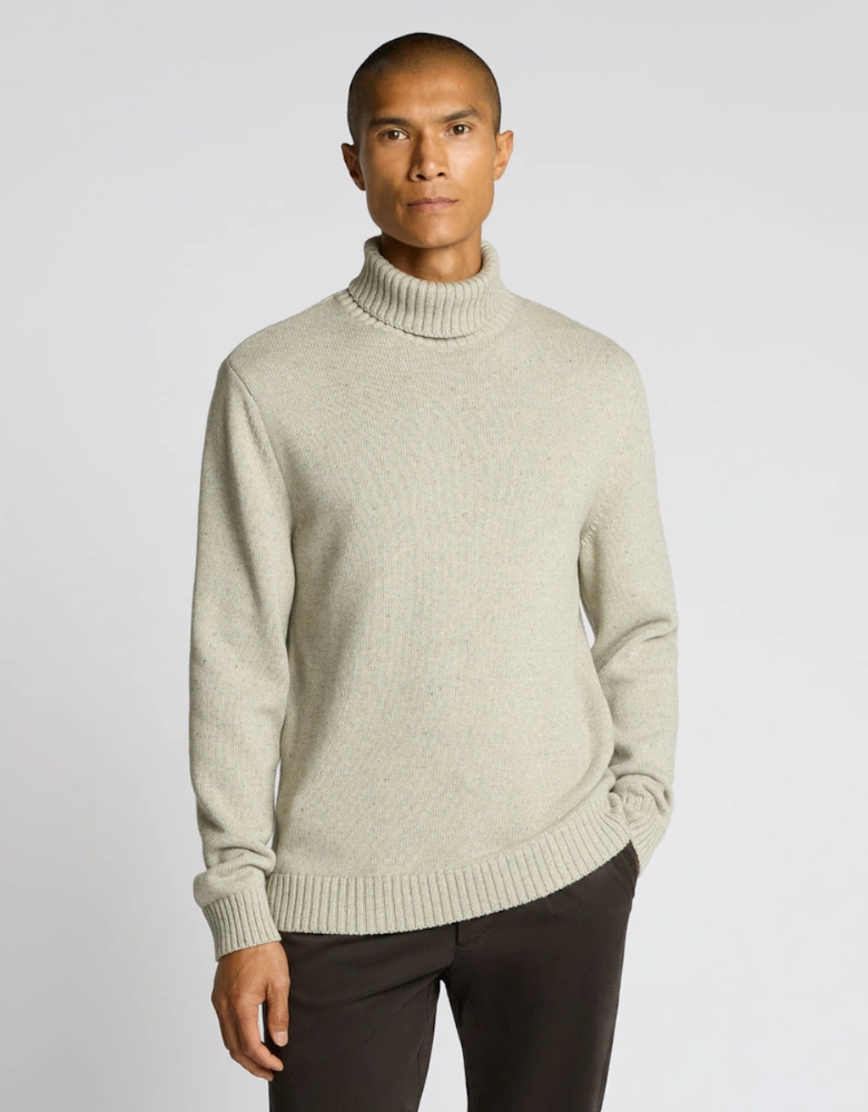 Chunky Roll Neck 02 Light Grey