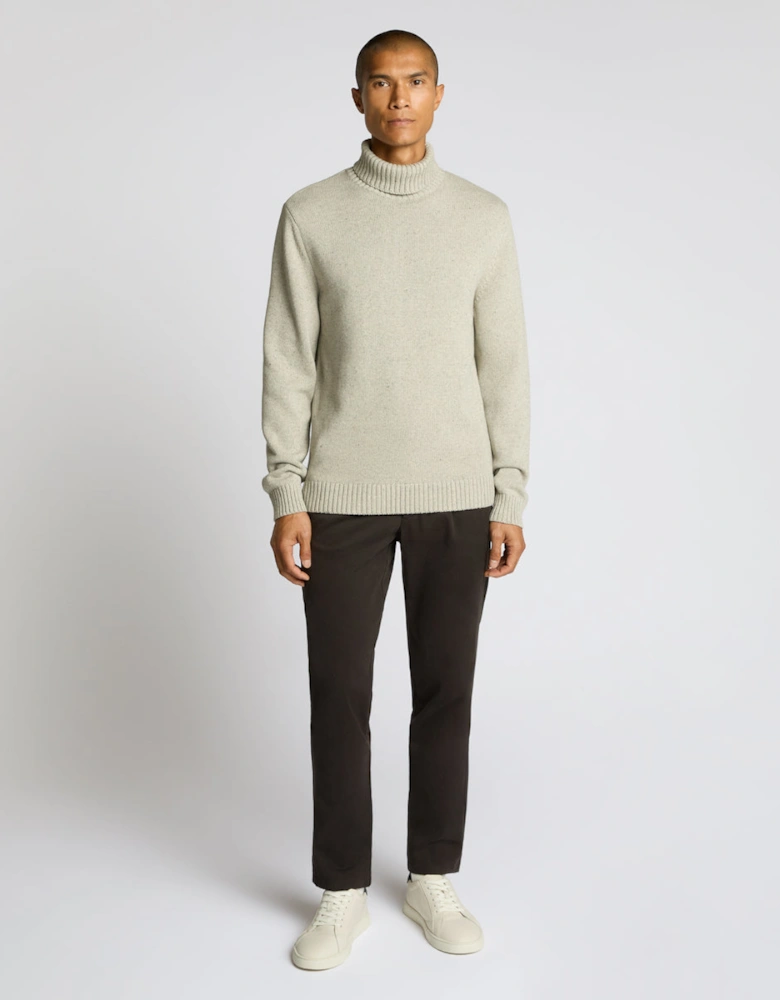 Chunky Roll Neck 02 Light Grey