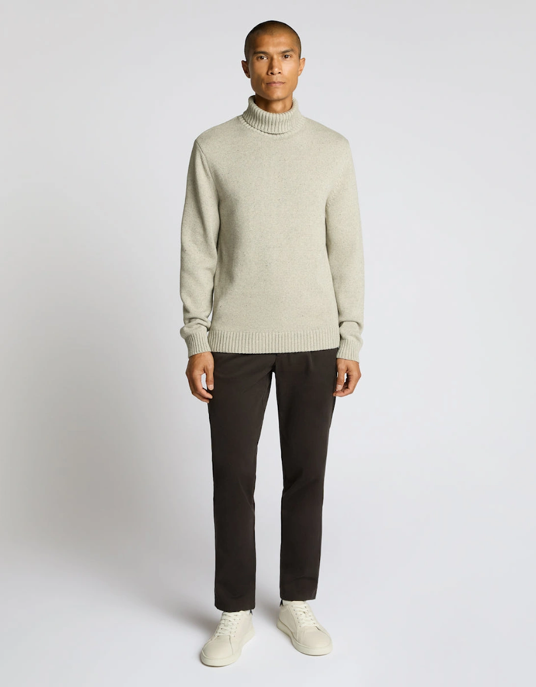 Chunky Roll Neck 02 Light Grey