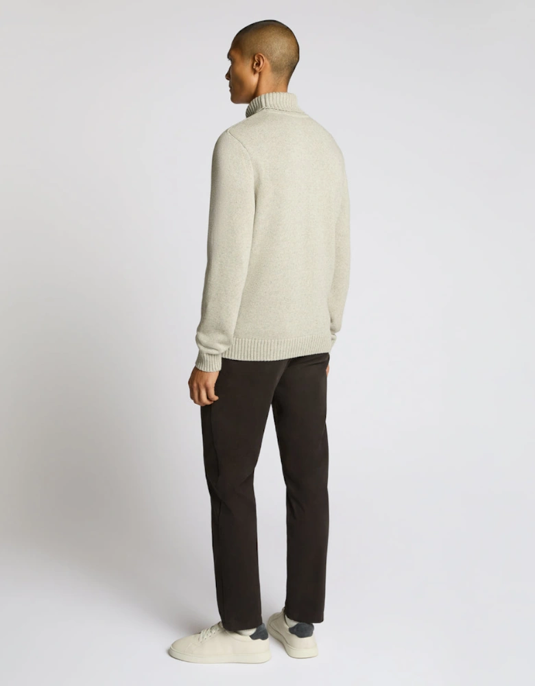 Chunky Roll Neck 02 Light Grey