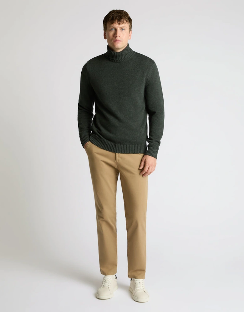 Chunky Roll Neck 38 Green