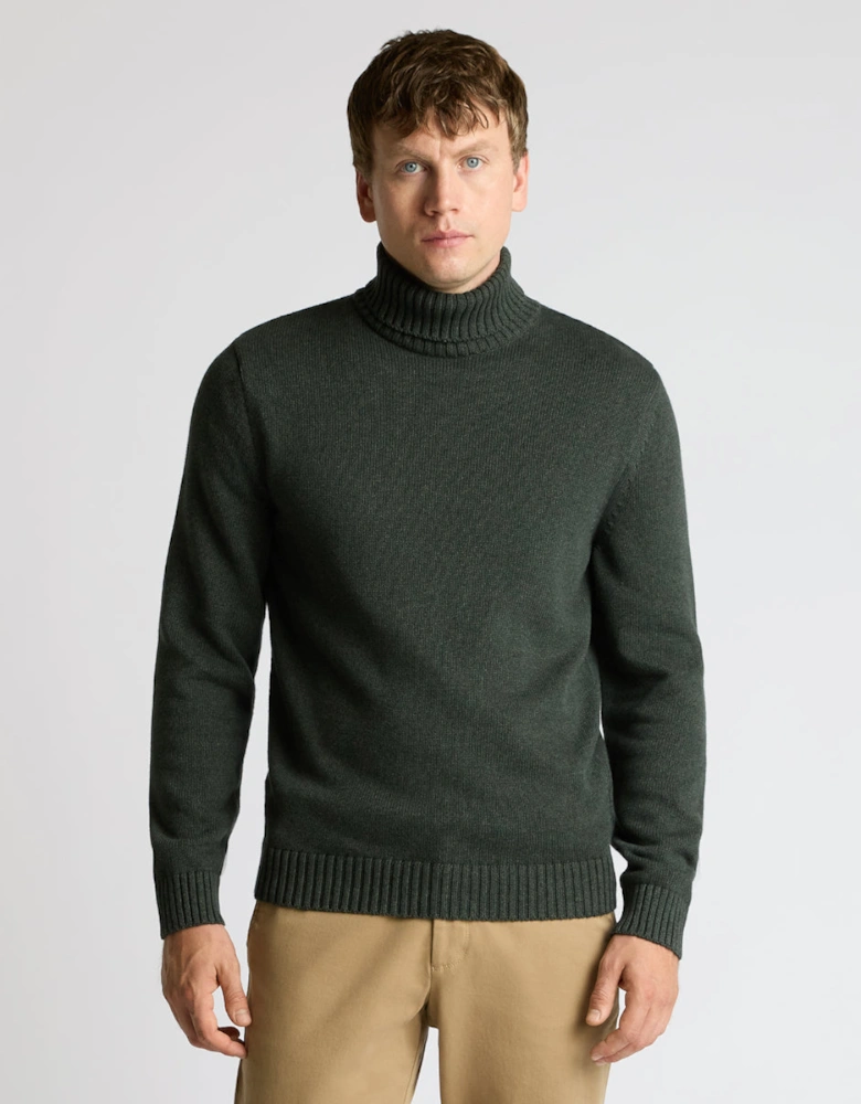 Chunky Roll Neck 38 Green