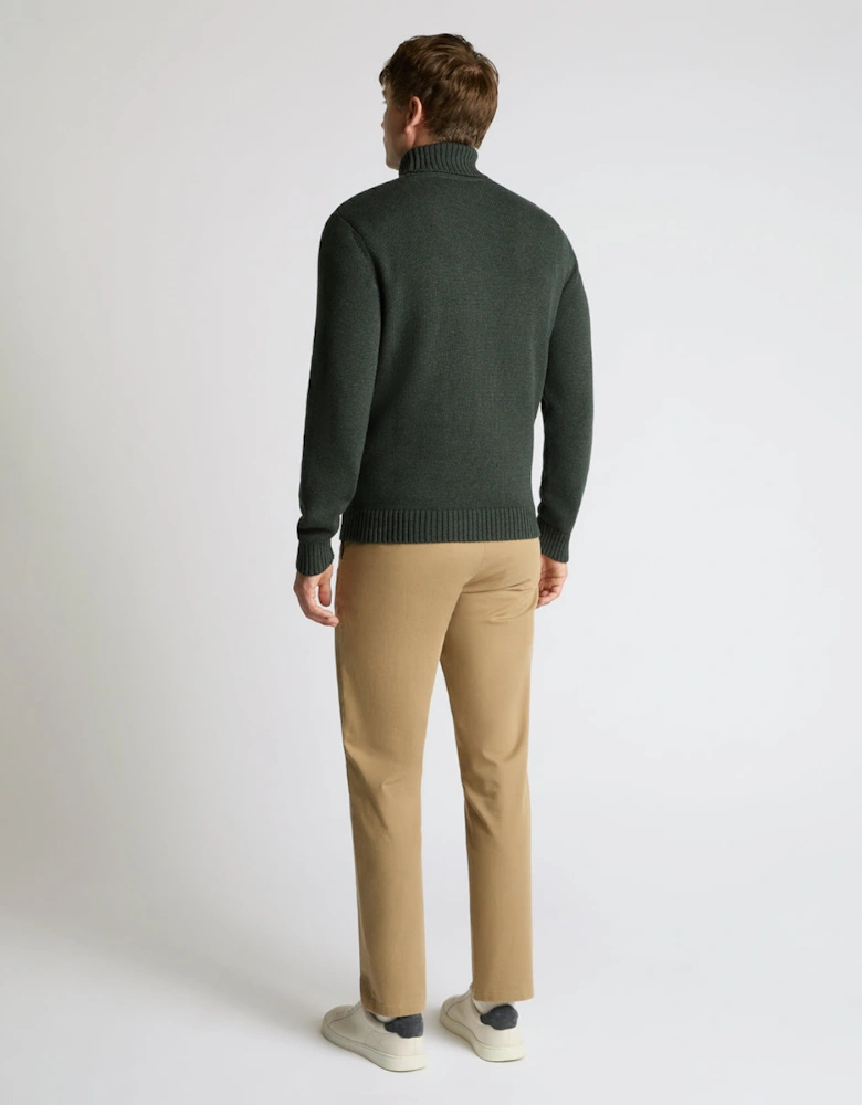 Chunky Roll Neck 38 Green