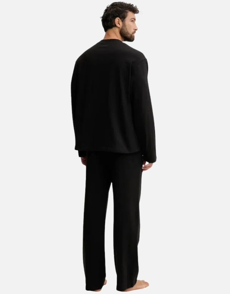 Icon Jersey Pyjama Set, Black