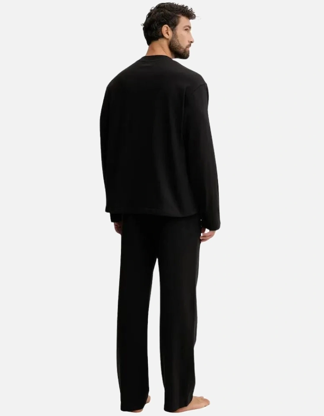 Icon Jersey Pyjama Set, Black