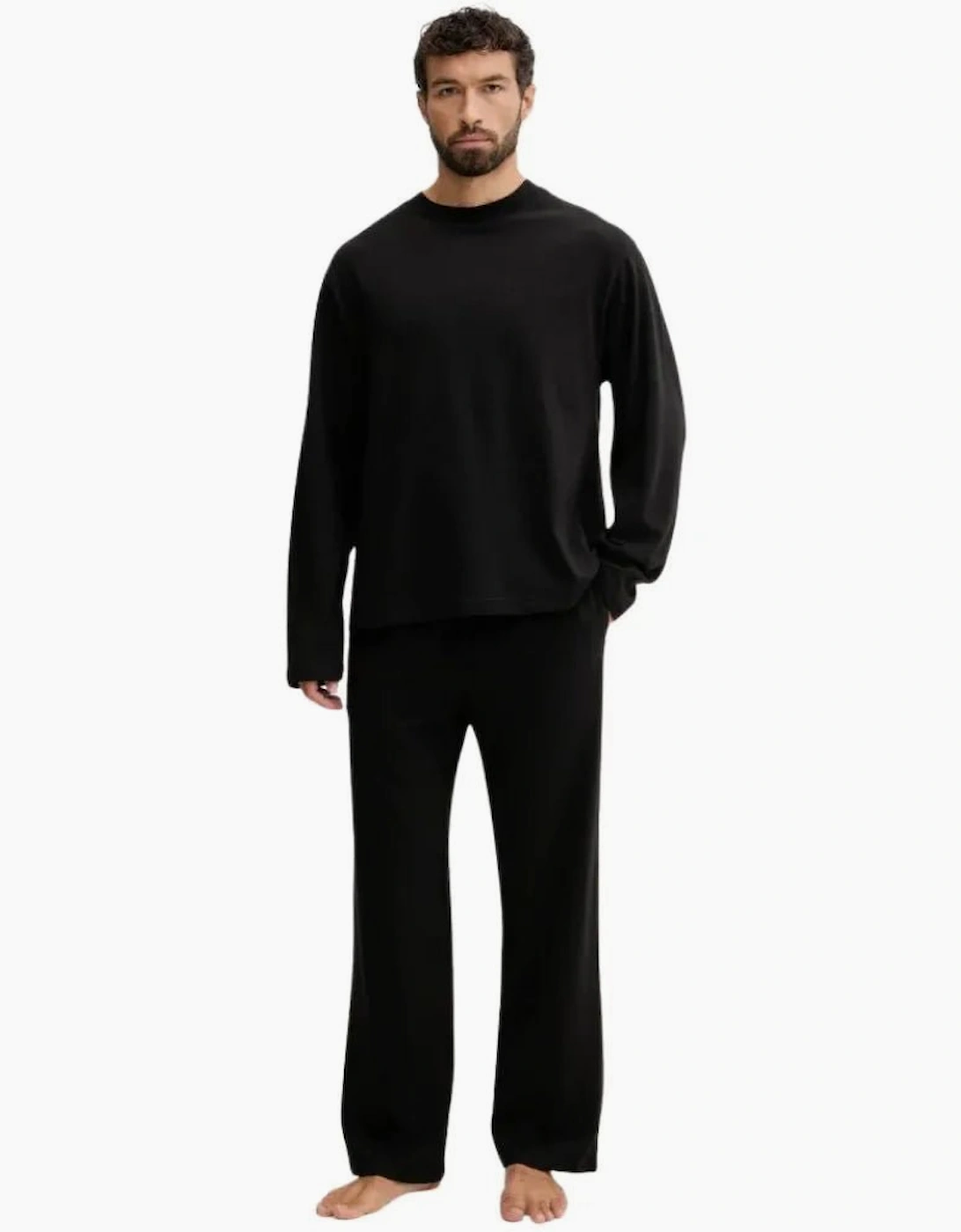 Calvin Klein Men's Icon Jersey Pyjama Set, Black - Black/Black/Black - Size: 42