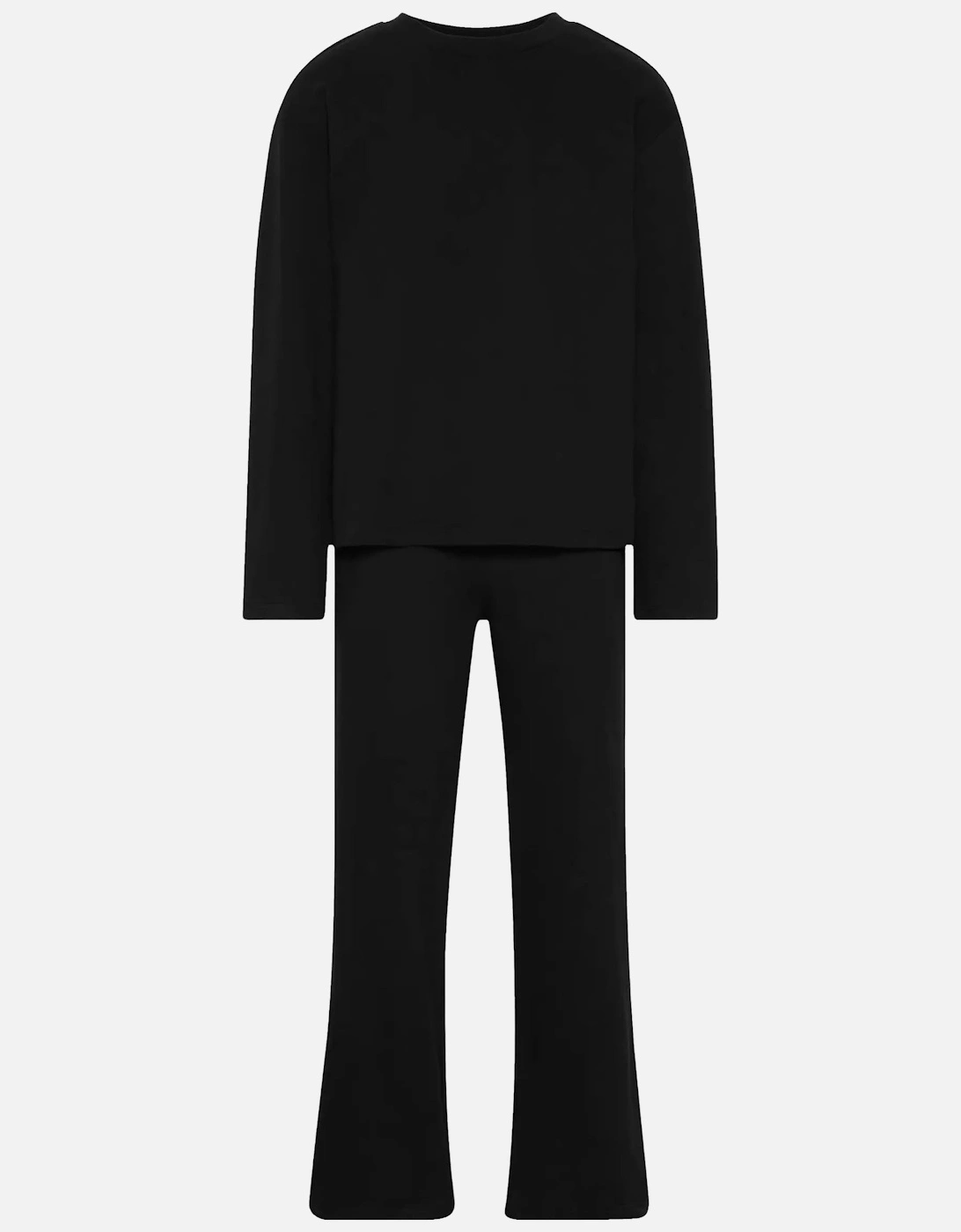 Icon Jersey Pyjama Set, Black