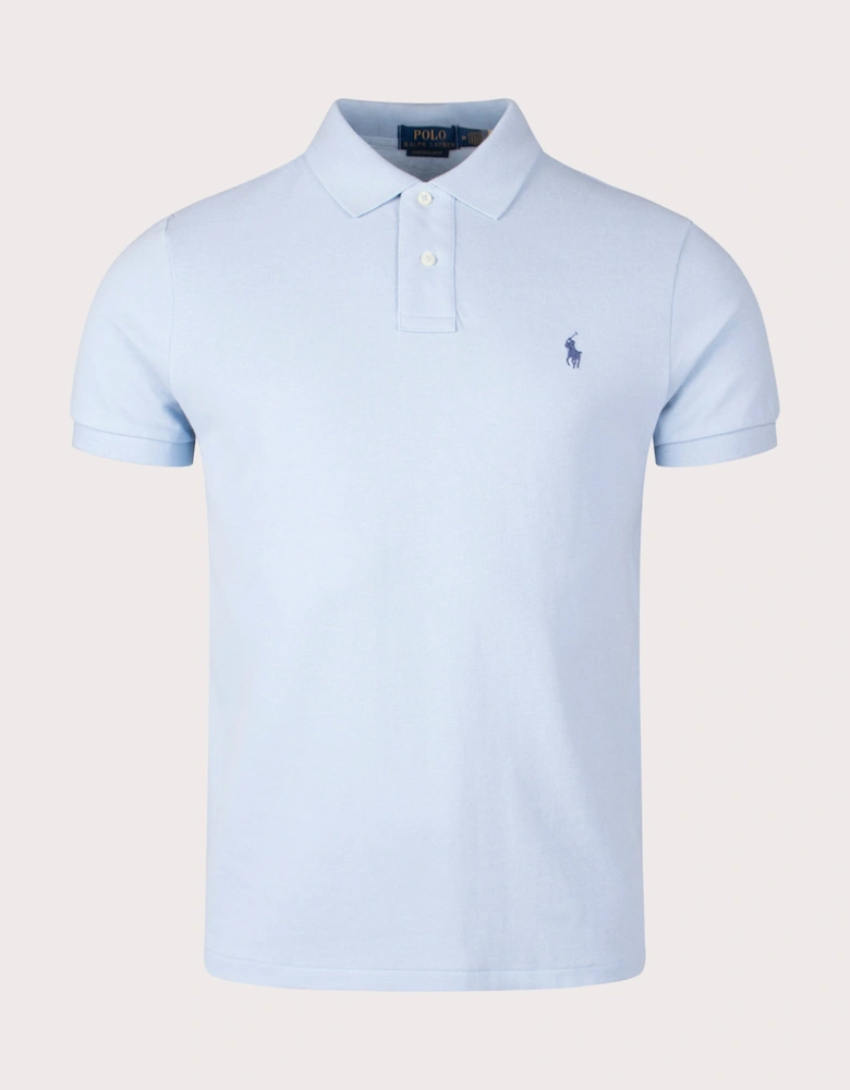 Custom Slim Fit Mesh Polo Shirt