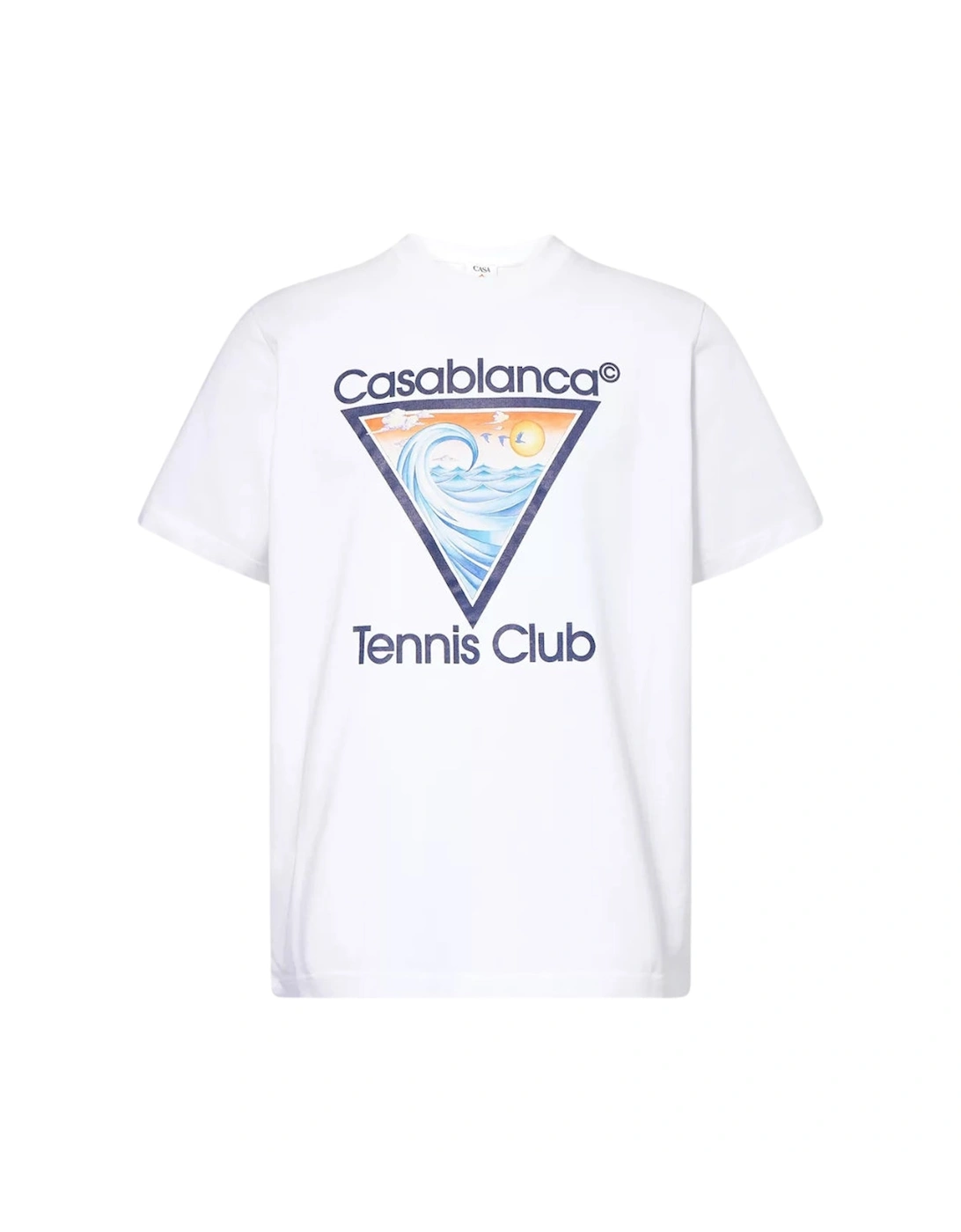 Tennis Club Icon Crewneck White T-Shirt, 5 of 4