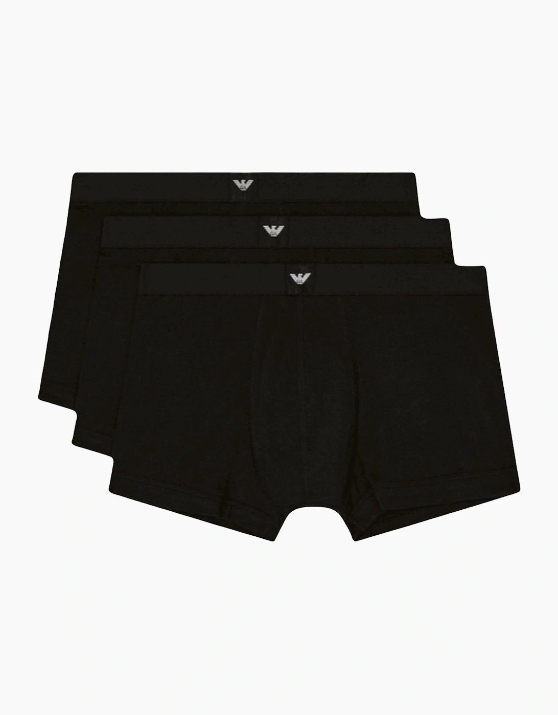 Emporio Armani Men's Black 3-Pack Stretch Triple Boxer Trunks - : 33/32/32 M