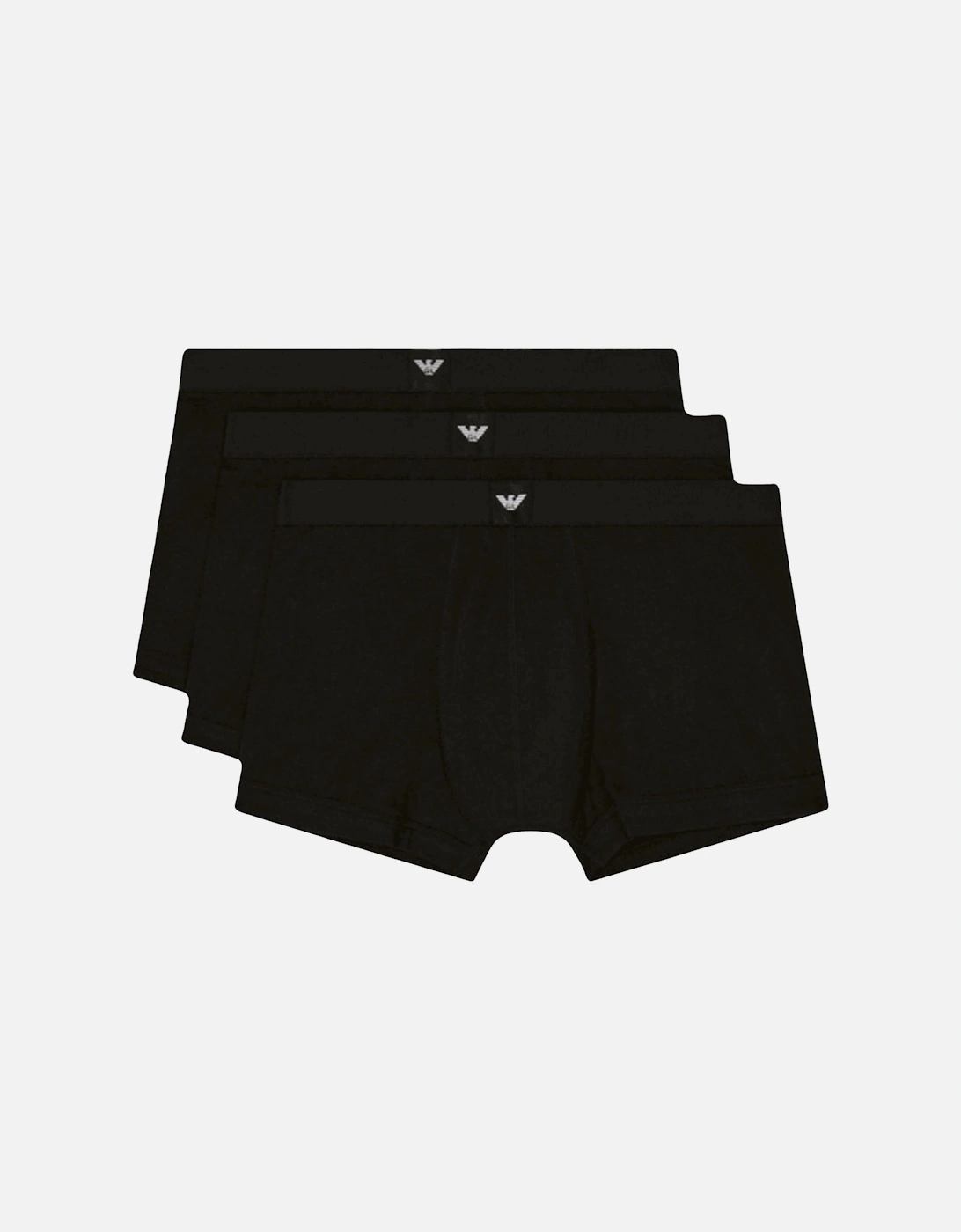 3-Pack Stretch Triple Black Boxer Trunks, 2 of 1