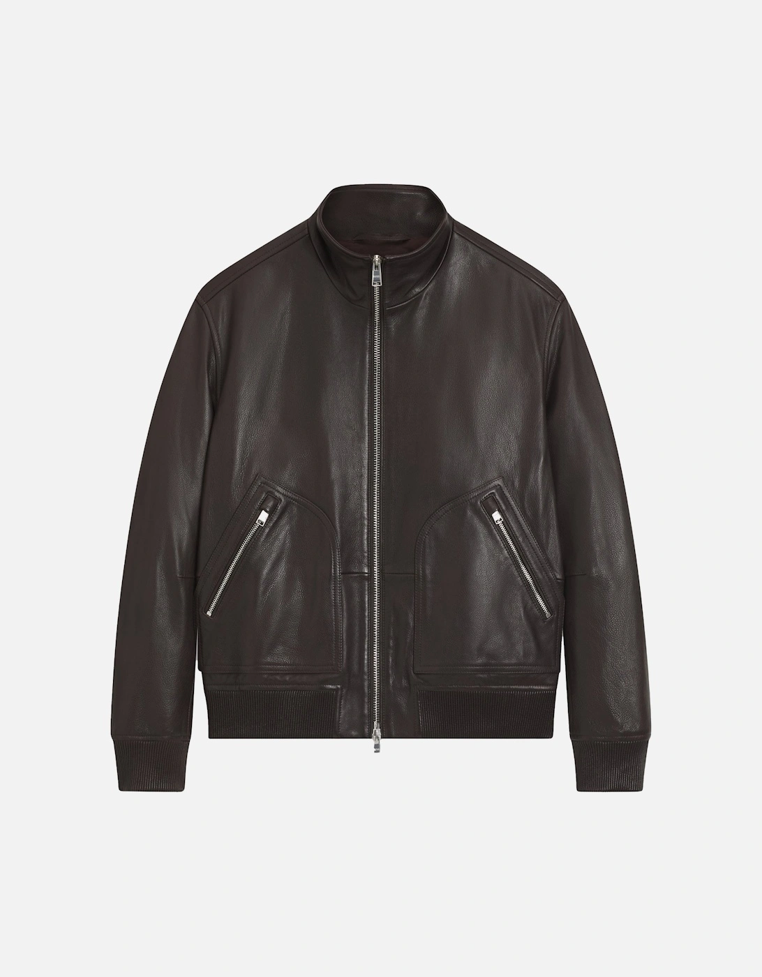 C Mander Leather Jacket Brown, 6 of 5
