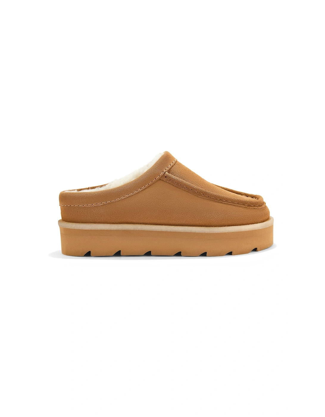 Meare Mule Caramel Warmlined Wedges,Slip Ons,Mules, 2 of 1