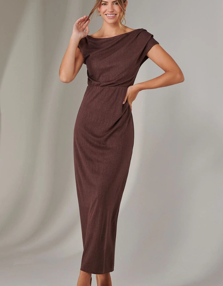 Asymmetrical Bodycon Midaxi Dress