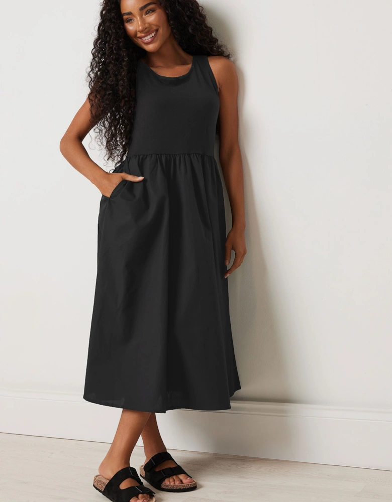 Petite Sleeveless Midi Dress