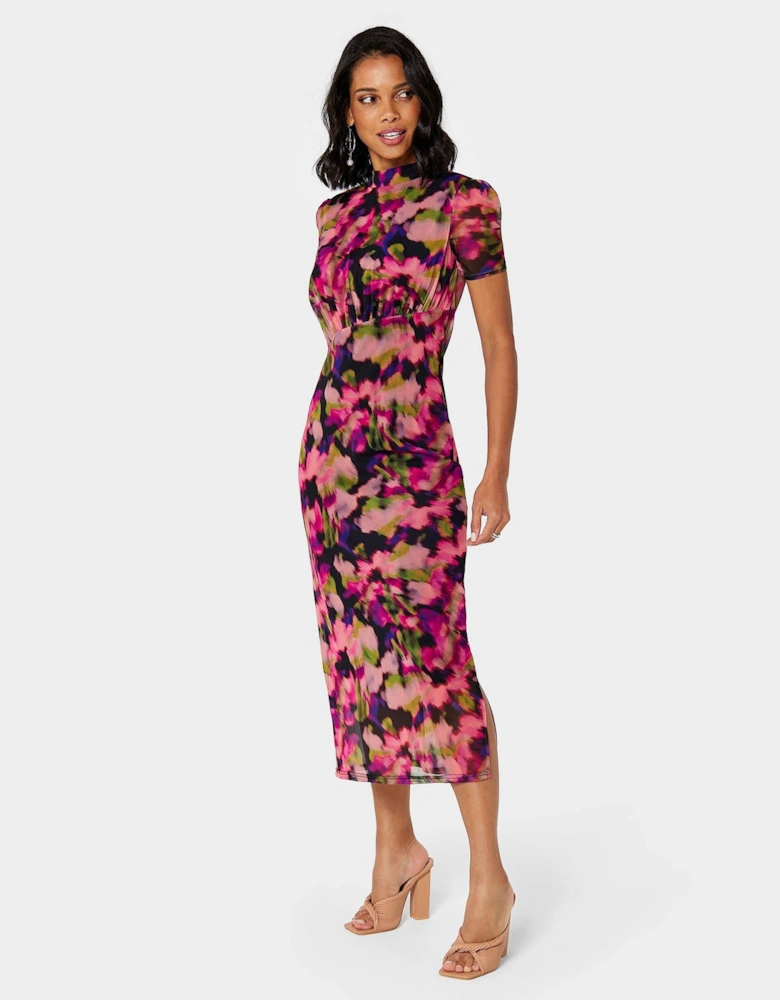 Dani Mesh Printed Dress