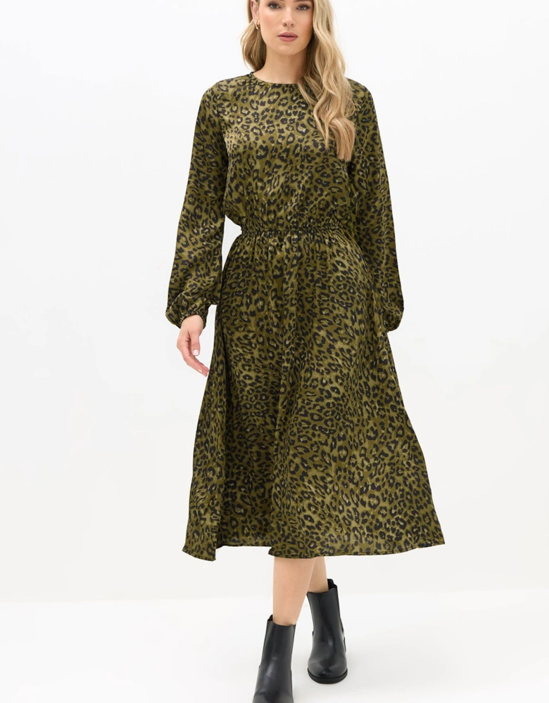 Tall Leopard Print Tea Dress