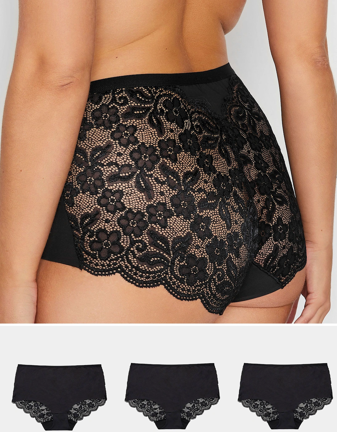 3 Pack Lace Full Briefs, 2 of 1