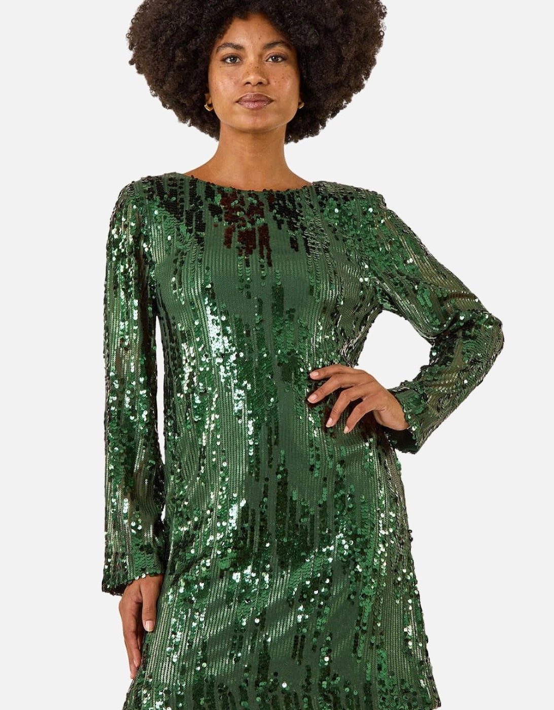 Sequin Shift Stretch Dress, 2 of 1