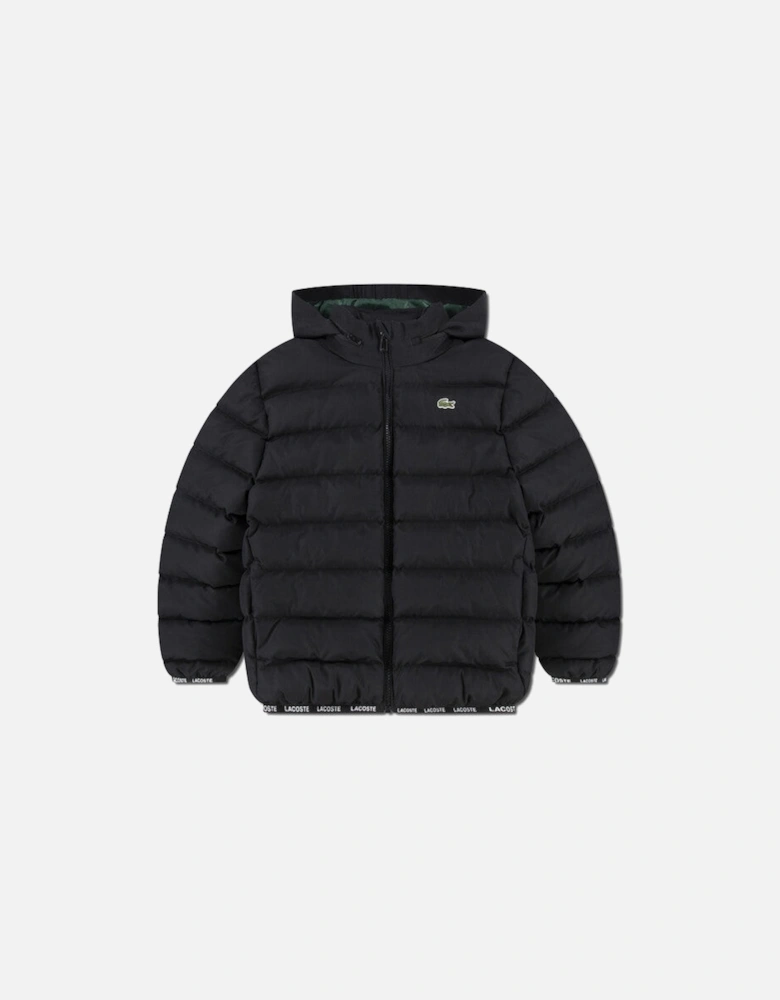 Boys Hooded Diamond Taffeta Puffed Jacket 847003