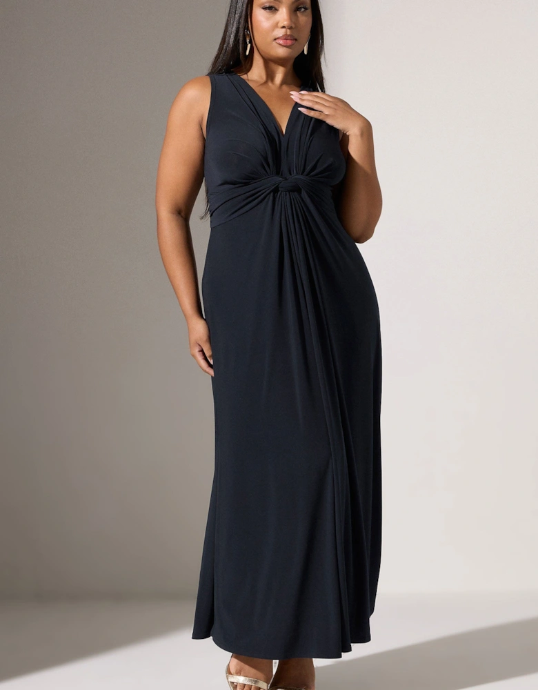 Knotted Front Maxi Dress